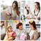 10 Pcs Inspirational Compact Mirror Bulk You're Awesome Reminder Appreciation Gifts for Women Employee Coworker Friends Sisterhood Mothers Day Party Favors Pocket Mirrors (Rose Gold)